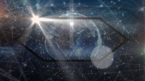 Global Connectivity Network with Earth Animation