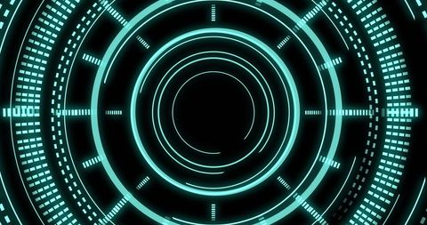 Futuristic Blue Target Scope on Black Background - Download Free Stock Images Pikwizard.com