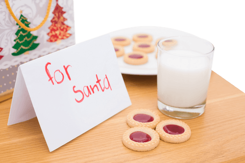 transparent scene with milk and cookies for santa on table - Download Free Stock Videos Pikwizard.com