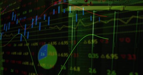 Digital Interface and Data Processing over Server Lights - Download Free Stock Images Pikwizard.com
