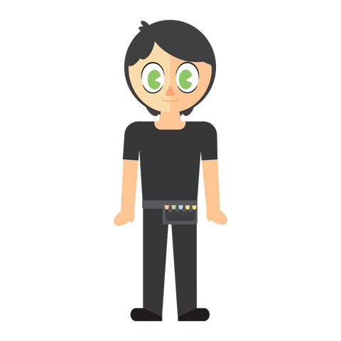 transparent makeup artist character illustration - Download Free Stock Videos Pikwizard.com