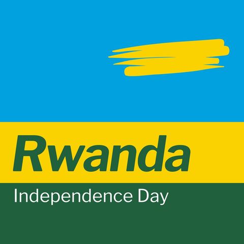 rwanda independence day celebration with national flag design - Download Free Stock Templates Pikwizard.com