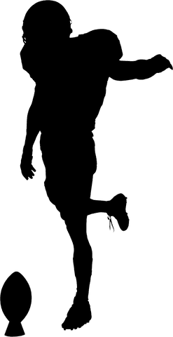 transparent silhouette of male american football player action pose - Download Free Stock Videos Pikwizard.com