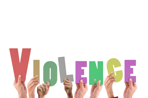 colorful hands holding letters spelling violence transparent background - Download Free Stock Videos Pikwizard.com