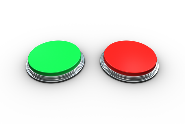 Red and Green Push Buttons on Transparent Background Signaling Choice - Download Free Stock Videos Pikwizard.com