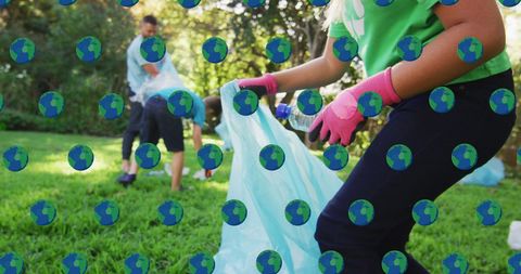 Family Participates in Global Eco-Friendly Garden Cleanup