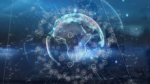 Digital Global Network with Abstract Technology Connections