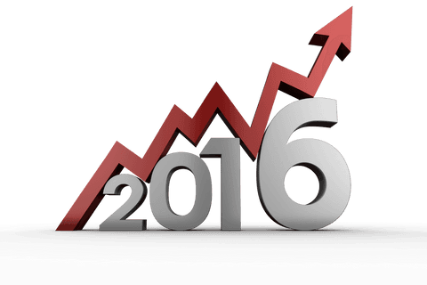 2016 Text with Upward Red Arrow on Transparent Background - Download Free Stock Videos Pikwizard.com