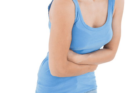 woman in blue tank top holding stomach transparent background - Download Free Stock Videos Pikwizard.com