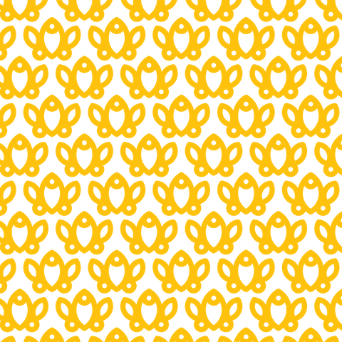 seamless yellow floral pattern on transparent background: design element - Download Free Stock Videos Pikwizard.com