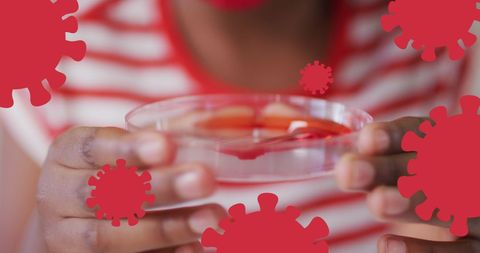Child Exploring Viral Biology with Petri Dish Experiment - Download Free Stock Images Pikwizard.com