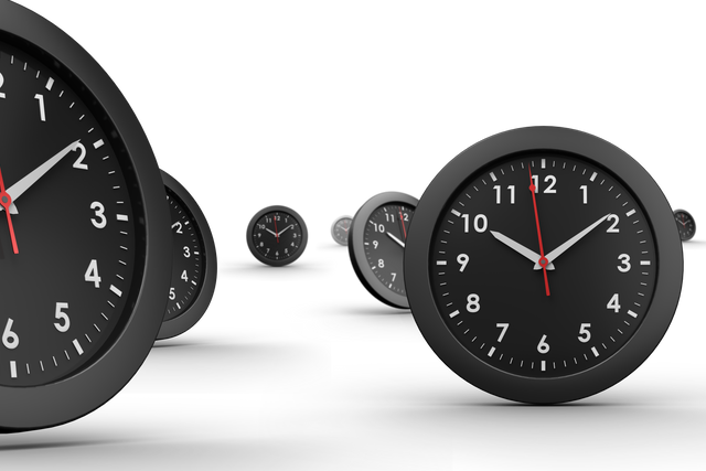 Black Clocks on Transparent Background for Time Concept Design - Download Free Stock Videos Pikwizard.com