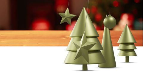 Minimalist Christmas Tree Ornament Decoration Design - Download Free Stock Images Pikwizard.com
