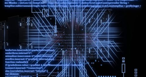 Futuristic Digital Data Processing and Circuit Design - Download Free Stock Images Pikwizard.com