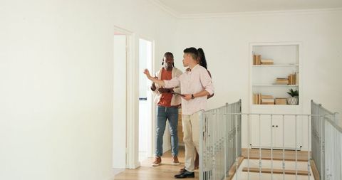 Friends Enjoying Digital Experience Together in Home