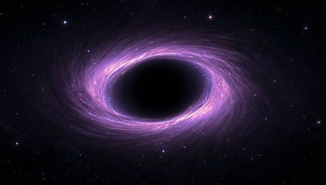 Purple accretion disk around black hole in deep universe