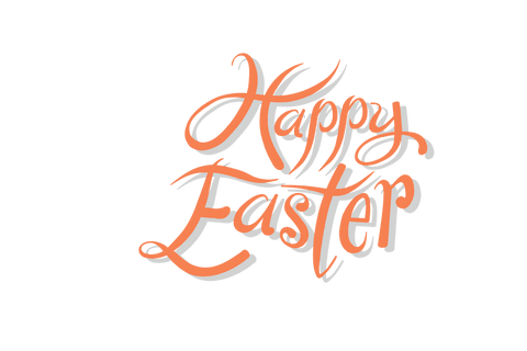 Happy Easter Handwritten Text on Transparent Background - Download Free Stock Videos Pikwizard.com