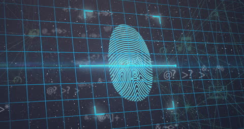 Digital Fingerprint with Cybersecurity Elements in Abstract Digital Space