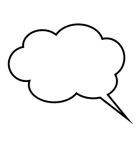 Speech Bubble Cloud with Pointer on Transparent Background - Download Free Stock Videos Pikwizard.com