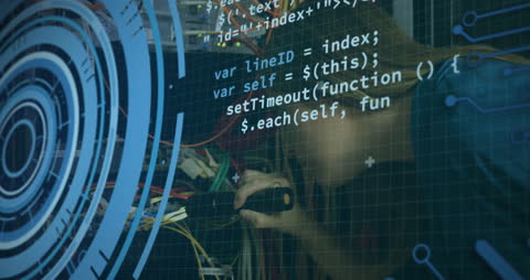 Technology Mindset: Engineer Analyzing Network Code Overlay