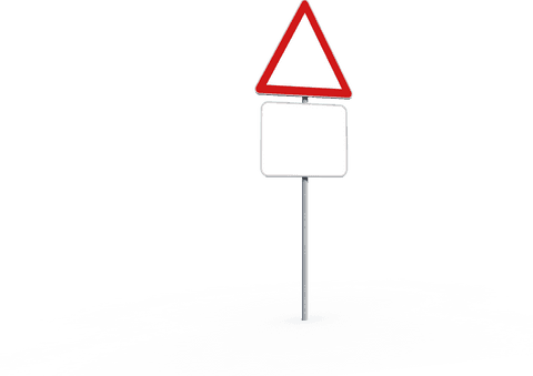 transparent traffic sign with blank placard on isolated background - Download Free Stock Videos Pikwizard.com