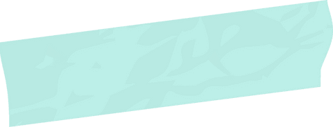 Abstract turquoise shape with crumpled organic texture on transparent background