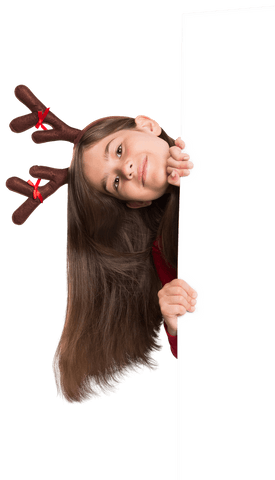 transparent holiday cheer reindeer horns advertisement - Download Free Stock Videos Pikwizard.com