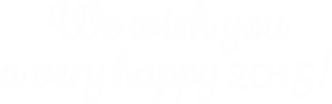 Happy 2015 text illustration on transparent background