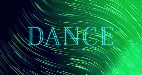 Dynamic Glowing Abstract Motion with DANCE Text - Download Free Stock Images Pikwizard.com