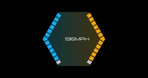 Digital Car Speedometer Interface Display