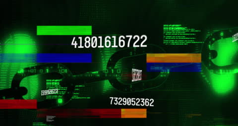 Illustration represents the concept of global connection through technology with visual elements such as digital chains and binary coding. Useful for materials about cybersecurity, network technology, and data communication strategies, conveying a modern technological aesthetic.