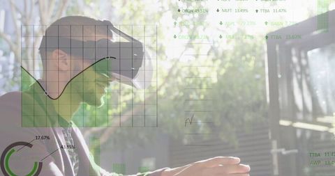 Futuristic Finance Analysis with VR Technology - Download Free Stock Images Pikwizard.com