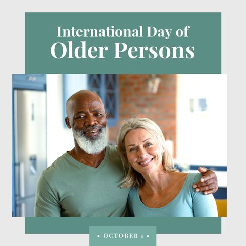 international day of older persons celebrating happiness and diversity - Download Free Stock Templates Pikwizard.com
