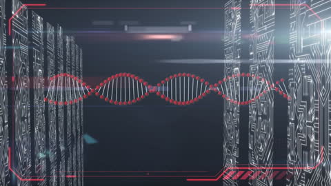 DNA Strand Animation with Data Processing over Computer Servers