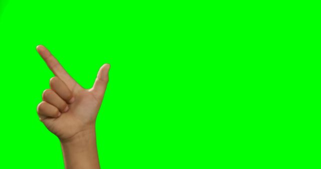 Hand Pointing with Two Fingers on Green Screen Background - Download Free Stock Images Pikwizard.com