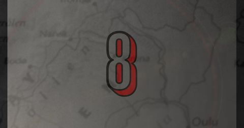 Number Eight on Vintage Style Map Background - Download Free Stock Images Pikwizard.com