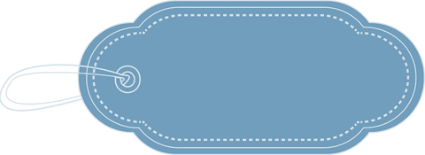 Blue Gift Tag on Transparent Background with Rounded Edge Design - Download Free Stock Videos Pikwizard.com