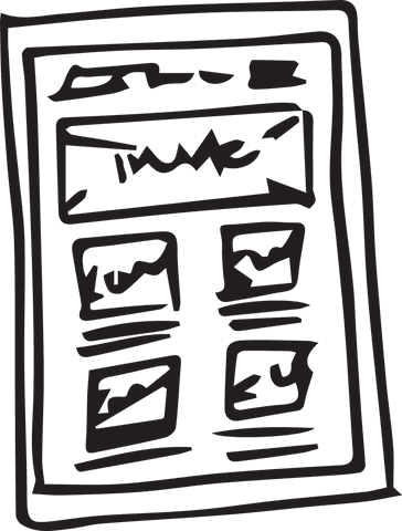 transparent hand-drawn sketch of business report layout - Download Free Stock Videos Pikwizard.com