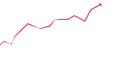 Red Arrow Vector with upward Trend on Transparent Background - Download Free Stock Videos Pikwizard.com