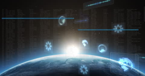 Digital Data Visualization with Planetary Network Connection