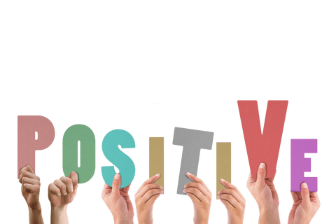 hands holding transparent digspositive letters creating a symbol of encouragement - Download Free Stock Videos Pikwizard.com