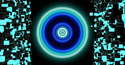 Futuristic Digital Scanning Interface with Glowing Connections - Download Free Stock Images Pikwizard.com