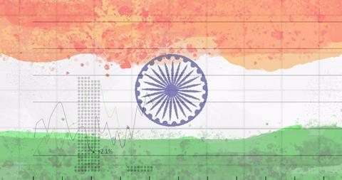 COVID-19 Statistics Overlaid on Indian Flag, Highlighting Pandemic Crisis in India - Download Free Stock Images Pikwizard.com