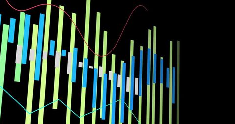 Financial Data Visualization Analysis on Black Background - Download Free Stock Images Pikwizard.com