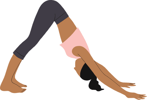 woman in yoga pose illustrated on transparent background - Download Free Stock Videos Pikwizard.com