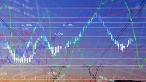 Dynamic Financial Graphs Over Energy Grid at Sunset