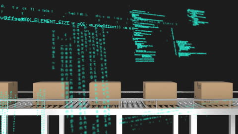 Data Processing Technology in Logistics Animation