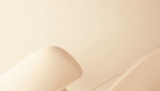 Cream-Beige Sculptural Curves with Soft Gradient for Minimalist Modern Design