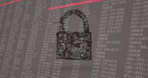 Digital Lock Symbol Amongst Data Streams for Cybersecurity Concept - Download Free Stock Images Pikwizard.com