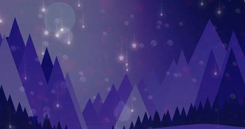 Santa Claus and Mountains in Dreamy Christmas Night - Download Free Stock Images Pikwizard.com